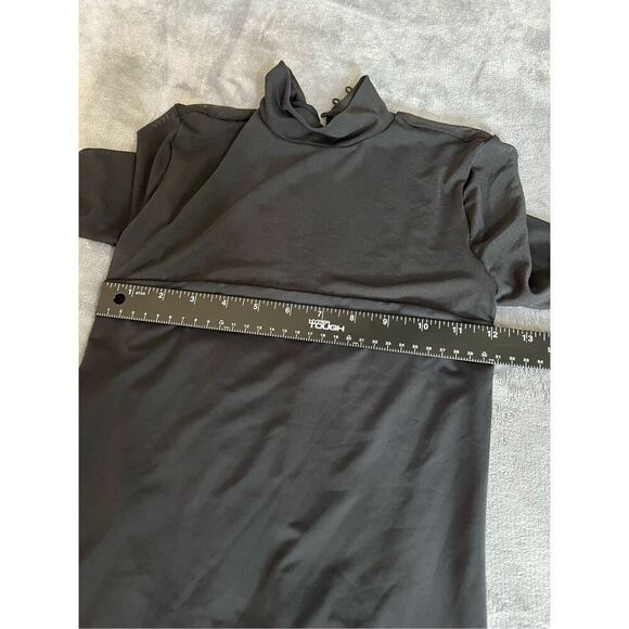 Revolve SER.O.YA Dress Womens Small Black Keegan Bodycon Mesh Long Sleeve Mini - Picture 6 of 11